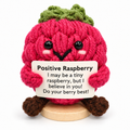 Crochet Raspberry Desk Buddy